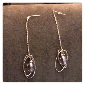 Long gold Dangle earrings
